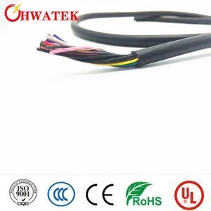 UL2517 13P×24AWG+AB PVC इन्सुलेशन औद्योगिक लचीला केबल जिसमें 105℃ रेटिंग और टिनयुक्त कॉपर फंसे हुए कंडक्टर हैं