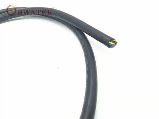 UL20002 TYPE पीवीसी डिब्बाबंद तांबा मिश्र धातु और स्ट्रैंड 4Coax×30AWG+4C×24AWG 80°C 30V मेडिकल केबल