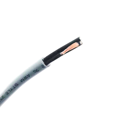 UL20276 प्रकार PVC जैकेट PP इन्सुलेशन टिनयुक्त कॉपर स्ट्रैंड 34P × 30AWG + AB 80°C 30V केबल