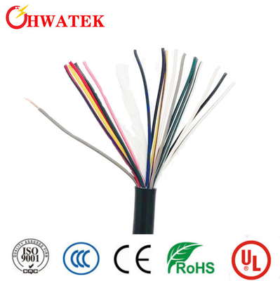 18Cx24AWG परिरक्षित एटीसी ग्रे FRLSH केबल कस्टम मेड