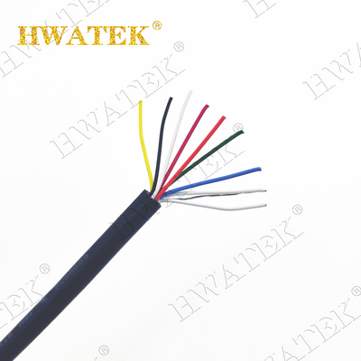 इलेक्ट्रिकल फ्लेक्सिबल ब्रैड शील्डेड केबल UL2464 AWM 2464 62Cx24AWG + ADB