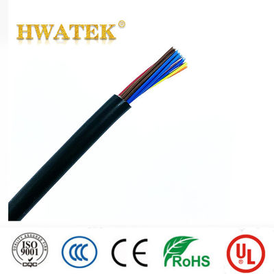 150V विद्युत लचीला केबल UL2576 2C X 22AWG (7/0.254T) तांबे के फंसे हुए PVC जैकेट केबल