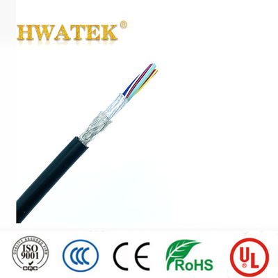 UL2464 PVC ब्रैड शील्डेड पावर केबल 24-28AWG 300V औद्योगिक तार
