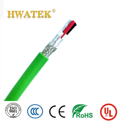 E308860 यूएल टाइप बार्ड कॉपर स्ट्रैंड्ड सीएम 4 जोड़ी 26AWG 30V 80°C पीवीसी जैकेट CAT5E SFTP केबल