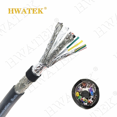 UL2464 लचीला विद्युत केबल 300V 5P X 28AWG + AB शील्ड