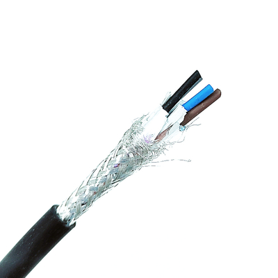 टिनड कॉपर स्ट्रैंडेड शील्ड AEB केबल UL2919 1P × 24AWG (7 / 0.20 T) 30V पीवीसी जैकेट इन्सुलेशन